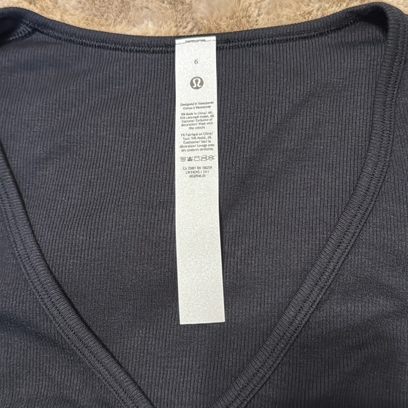 Wrap-Front Ribbed Long Sleeve Top - Picture 7 of 9